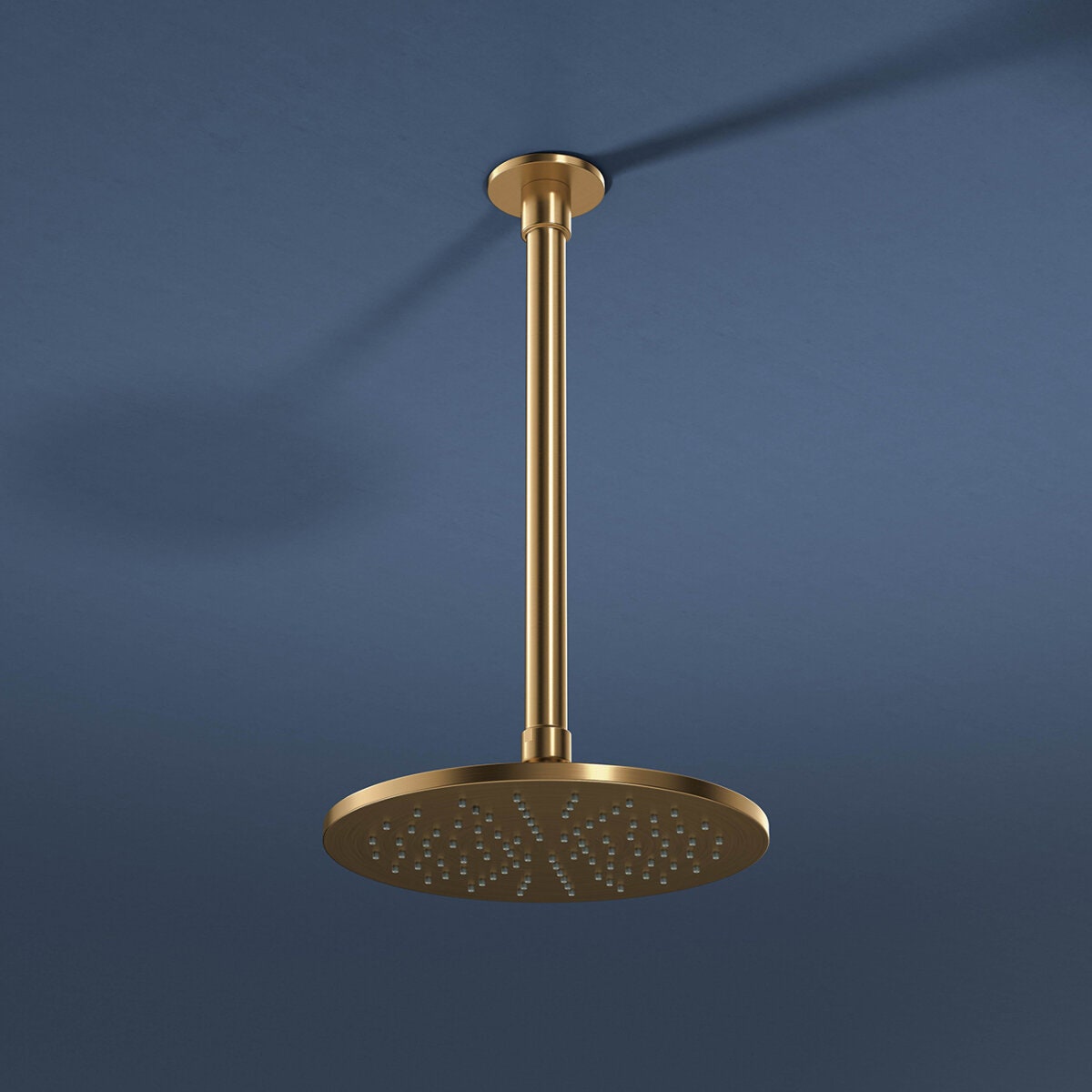 Rogerseller Tonic 200mm shower rose - 3 star WELS, 9L/min, brass, Brushed Gold finish - 3506000014