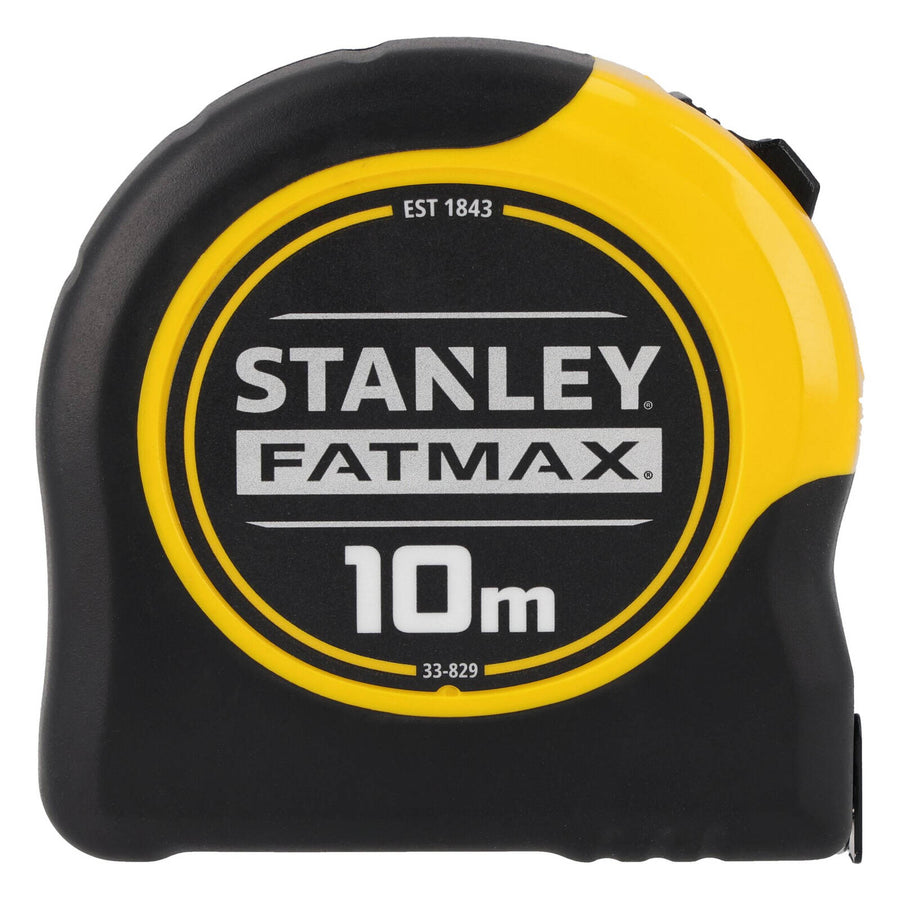 Stanley FatMax 10m Tape Measure, Lockable, Belt Clip, Metric, Steel Blade