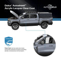 Dulux Autoshield Clear Gloss Acrylic Lacquer Spray Paint 340g