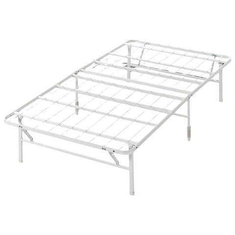 Zinus Single Smart Base Folding Bed Frame - Beige Steel, 33cm Under-Bed Clearance - AU-SBBK-14BG-S