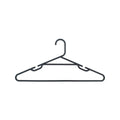 All Set Black Plastic Tube Clothes Hangers - 10 Pack - 445mm x 215mm - Anti-Slip Notches - SuperSaverAU - view 1