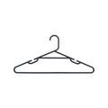 All Set Black Plastic Tube Clothes Hangers 10 Pack