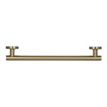 evekare 600mm Brushed Brass Towel Rail with Grab Rail Grade 304 Stainless Steel