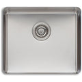 Oliveri Sonetto single bowl sink and Essente pull out tap - undermount, brushed stainless - SS31615SN1050U