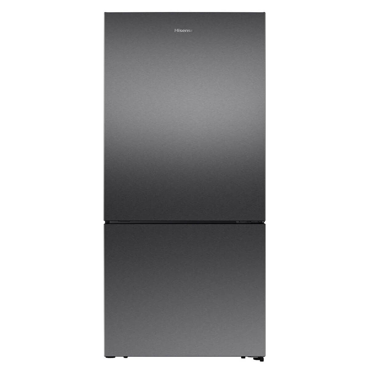 Hisense 503L EcoVision Bottom Mount Fridge - Dark Stainless Steel, 8 Star Energy, Counter Depth - HRBM503E