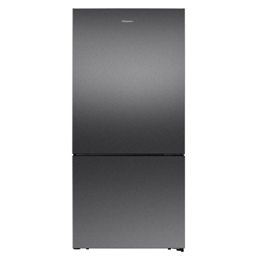 Hisense 503L EcoVision Bottom Mount Fridge - Dark Stainless Steel, 8 Star Energy, Counter Depth - HRBM503E