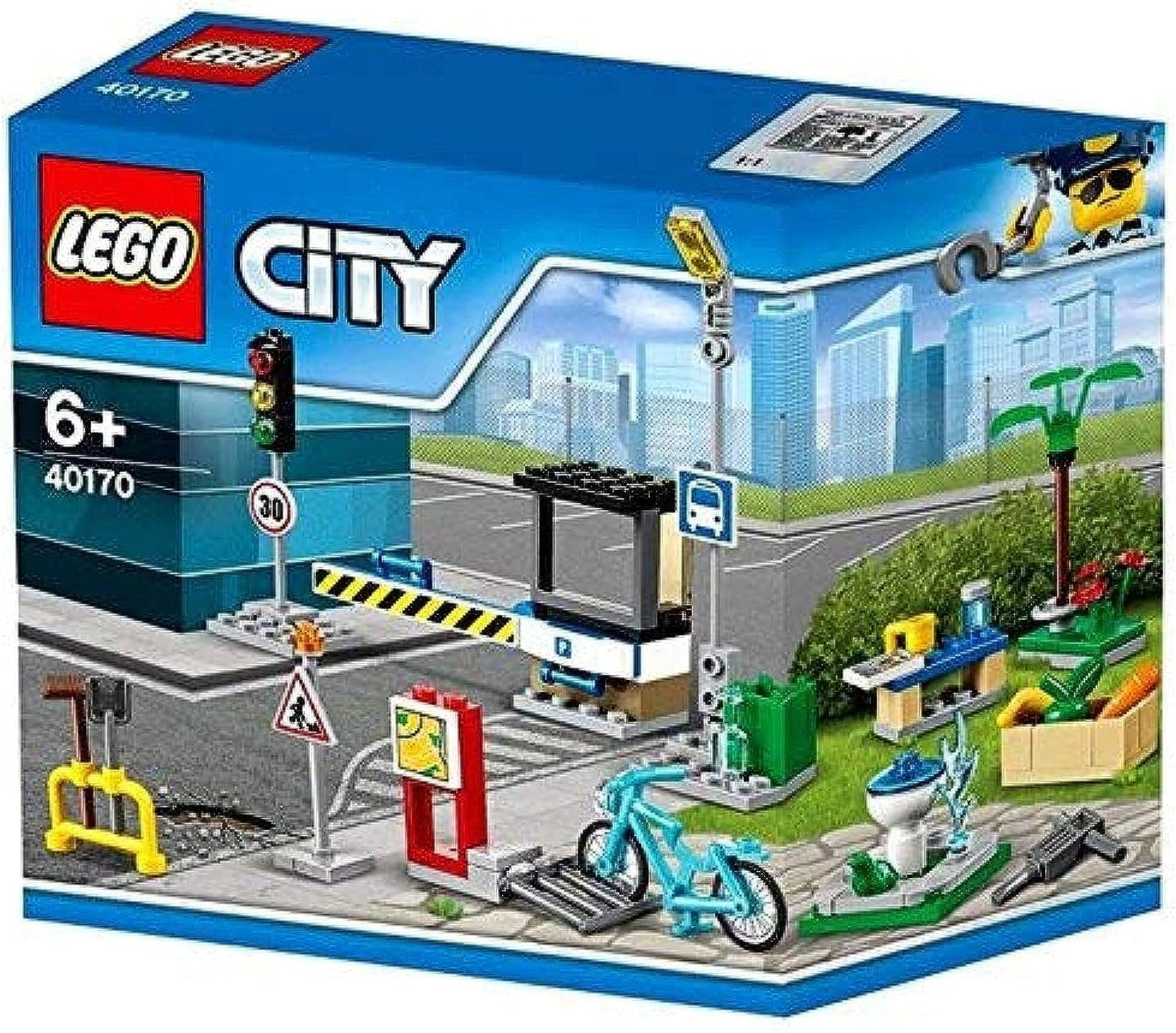 LEGO 40170 City Accessory Set: Streetlights, Fountain & More