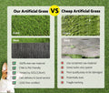 Artificial Grass Turf 2 x 5m - Four Tone 30mm Pile - 10sqm Synthetic Lawn, 14,700 Tuft Density, Slip Resistant Backing
