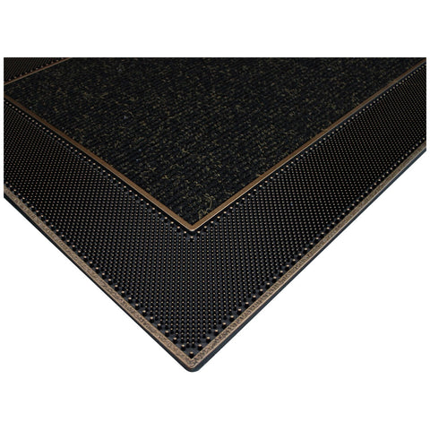 Modern Homes Rain Design Floor Mat 60 x 90cm Brown - Water-Absorbent, Non-Slip, Easy-to-Clean - SuperSaverAU - view 2