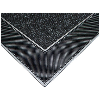 Modern Homes Rain Design Floor Mat 60 x 90cm Grey - Water-Absorbent, Non-Slip, Easy-to-Clean