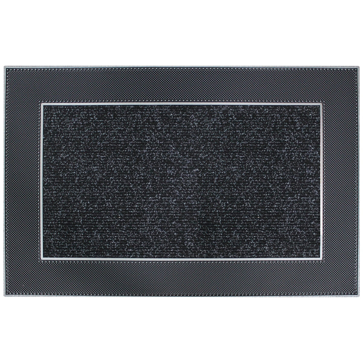 Modern Homes Rain Design Floor Mat 60 x 90cm Grey - Water-Absorbent, Non-Slip, Easy-to-Clean