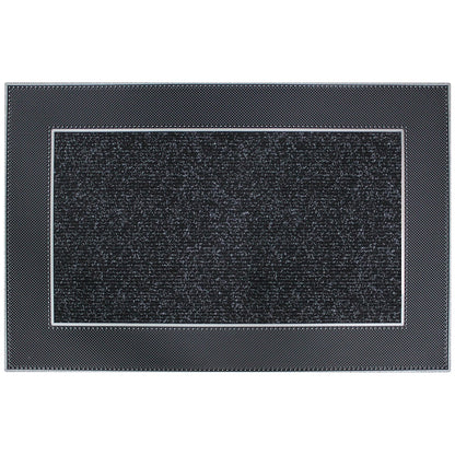 Modern Homes Rain Design Floor Mat 60 x 90cm Grey - Water-Absorbent, Non-Slip, Easy-to-Clean
