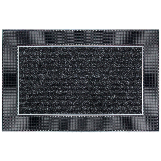 Modern Homes Rain Design Floor Mat 60 x 90cm Grey - Water-Absorbent, Non-Slip, Easy-to-Clean