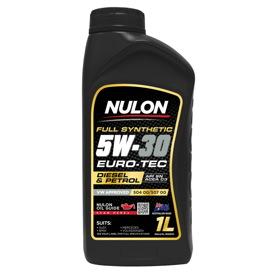 Nulon Full Synthetic 5W-30 Euro-Tec Engine Oil 1L Petrol & Diesel VW 504/507