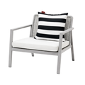 Mojo 45cm Black Striped Polyester Cushion Cover