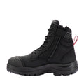 Bata Industrials Women's Luna Zip Side Safety Boot Steel Cap Black US Size 6