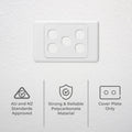 Deta 5 Aperture Grid Plate - 75mm x 115mm - Plastic - Indoor Use - SuperSaverAU - view 2