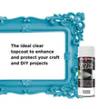 White Knight Crystal Clear 310g Gloss Acrylic Spray Paint - Solvent Based, Indoor & Outdoor