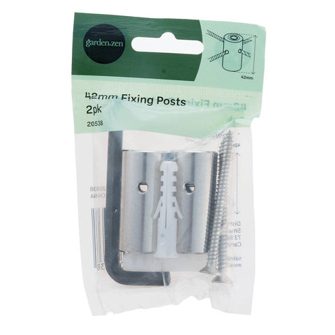 Garden Zen 42mm Fixing Posts 2 Pack - 316 Marine Grade Stainless Steel - Easy Installation - SuperSaverAU - view 1