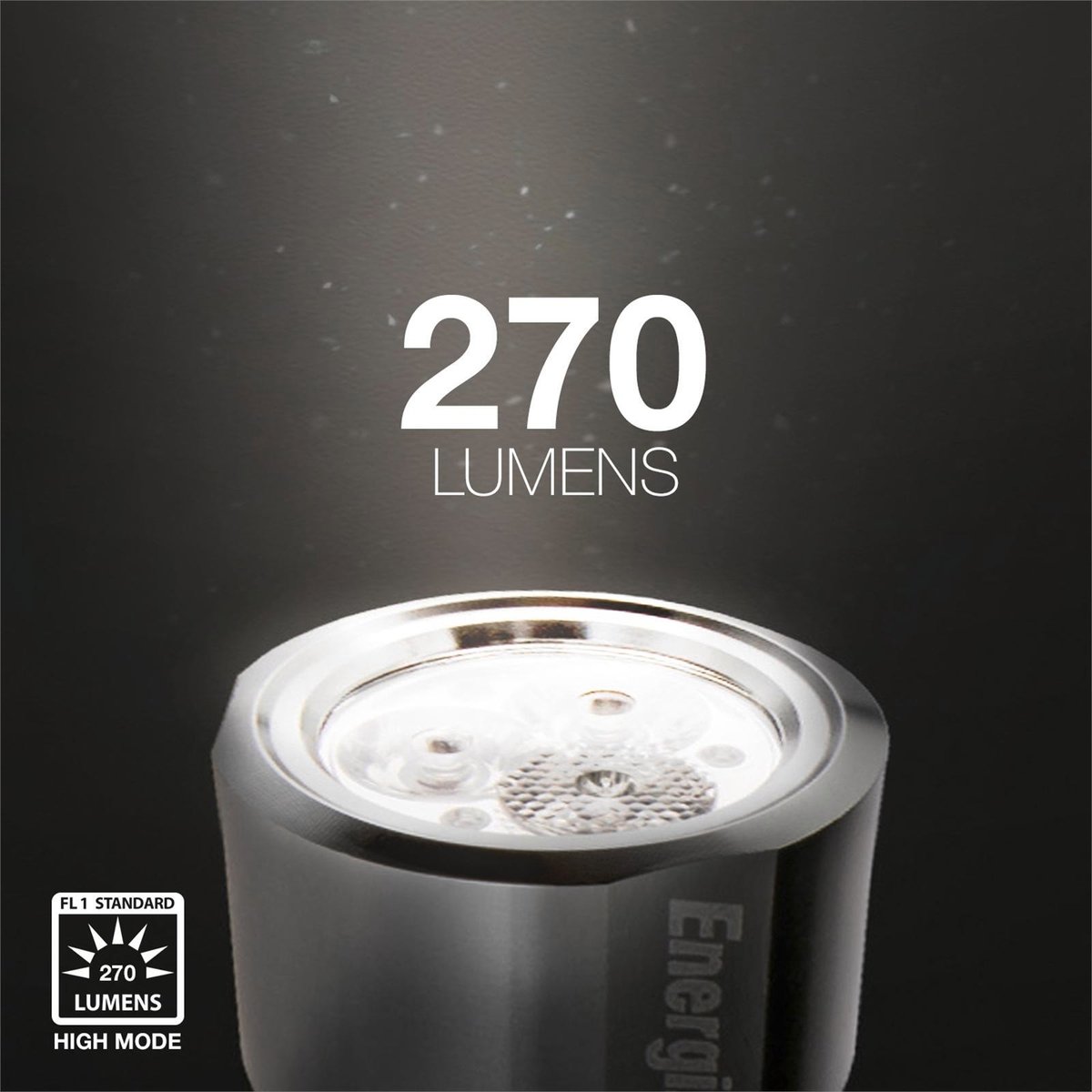 Energizer 270 Lumen Metal Vision HD LED Torch - 3 AAA Batteries Included - Silver - SuperSaverAU - view 3