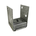 Vuepro Bolt Down Post Support - 90mm - Galvanised - Durable Connection - SuperSaverAU - view 1