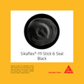 Sika 290ml Black Sikaflex 111 Stick And Seal Polyurethane Construction Adhesive