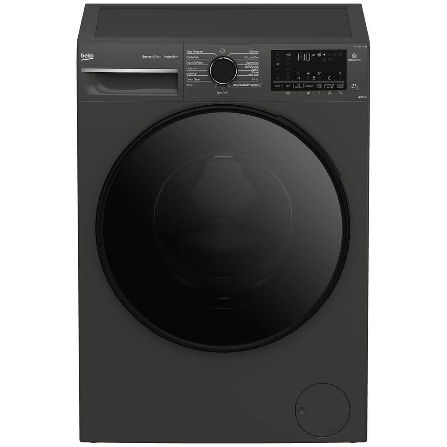 Beko 10kg Front Load Washing Machine - Graphite, AutoDose, SteamCure, ColdWash, HomeWhiz - BFLB103ADG