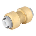 SmarteX-PEX 16mm Straight Coupling, Lead Free Brass Push-Fit