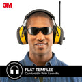 3M Flat Temple Safety Glasses Black - 1 Pack - Composite - UV Protection - SuperSaverAU - view 3