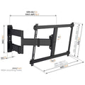 Vogel's Full-Motion TV Wall Mount for 55 to 100 Inch TVs - 55kg Capacity, 180° Swivel - TVM3845B