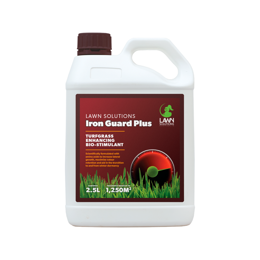 Lawn Solutions Australia Iron Guard Plus - 2.5L Turfgrass Bio-Stimulant - Dark Green - SuperSaverAU - view 1