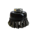 Josco 65mm Twist Knot Steel Wire Cup Brush for Angle Grinders