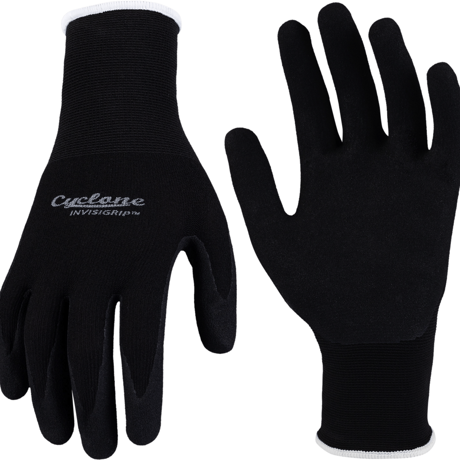 Cyclone Invisigrip Tough Gardening Gloves Medium, Nylon, Water Resistant