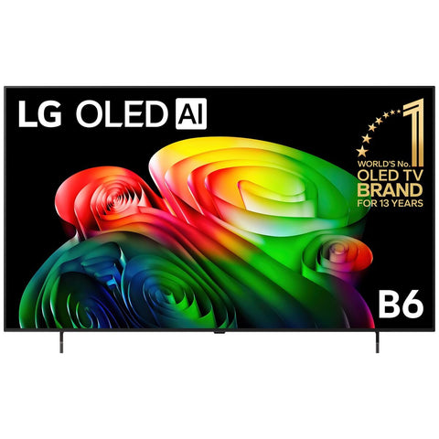 LG 65-inch OLED B6 4K Smart TV - 120Hz, Self-Lit Pixels, Dolby Vision, Four HDMI 2.1 - OLED65B6PSA