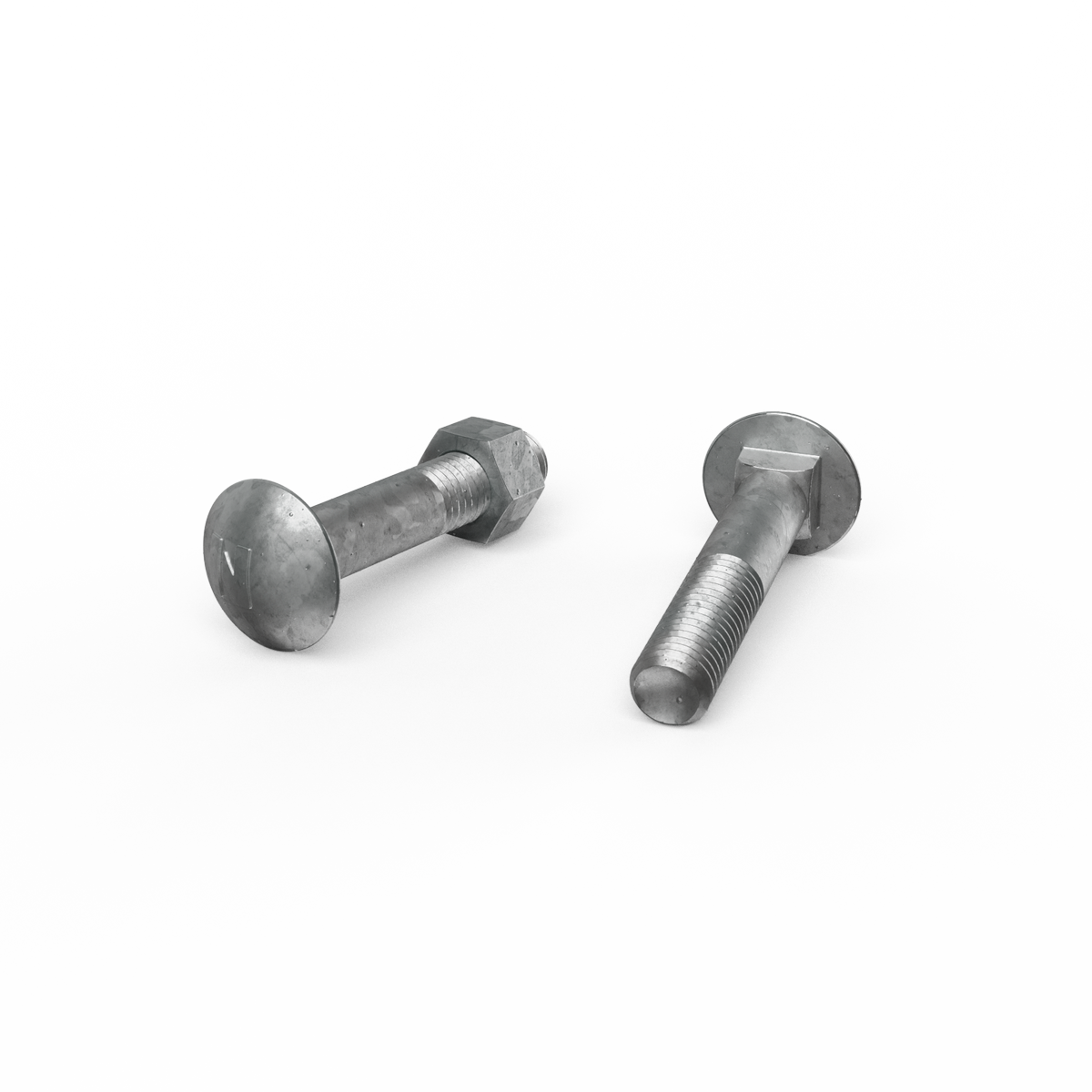 Zenith M12 x 65mm Hot Dip Galvanised Cup Head Bolts Nuts Each - SuperSaverAU - view 1