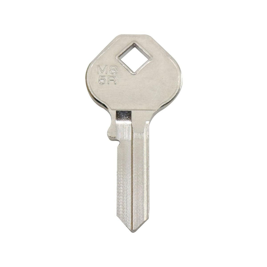 Ehi ms5r Silver Blank Key - Key Duplication - Nickel Plated Brass - SuperSaverAU - view 1