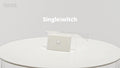 DETA White Solid Plate Single Switch - 1 Gang Polycarbonate 240V