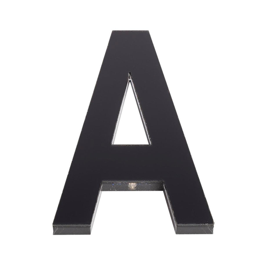 Sandleford 120mm Black Ultra Acrylic House Letter A - Durable Weather Resistant Design - SuperSaverAU - view 1