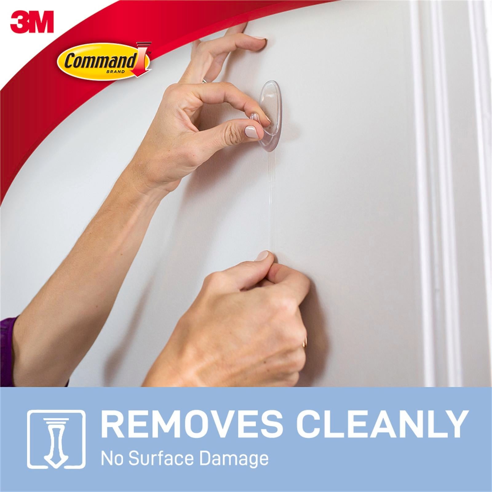 Command Medium Clear Adhesive Wall Hooks - 2 Pack, Damage-Free