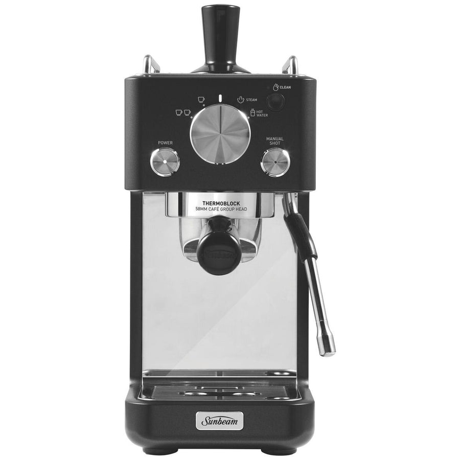 Sunbeam Origins Slimline espresso machine 1.1L - Black, 58mm group head, volumetric shots - EMM4500BK