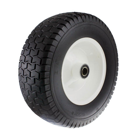Easyroll Wheelbarrow Wheel - 6.5 x 8 - PU Foam/Steel - Puncture Proof - SuperSaverAU - view 1
