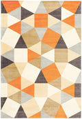 Rug Culture City small rust rug 160x110cm - acrylic with 5mm pile - CIT-564-RUST-160X110