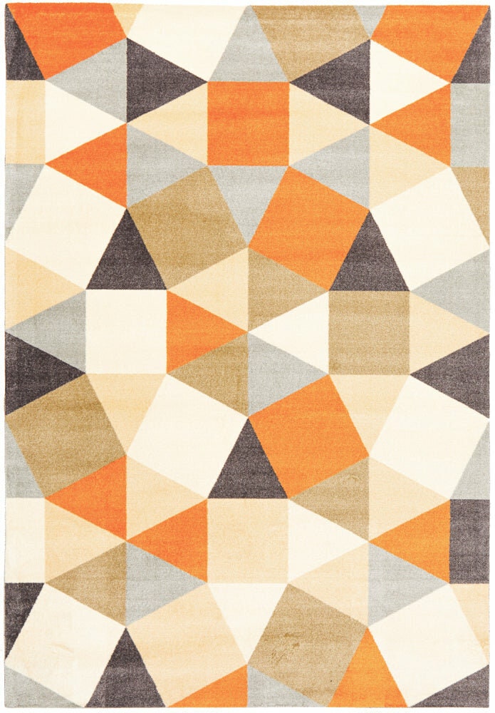 Rug Culture City small rust rug 160x110cm - acrylic with 5mm pile - CIT-564-RUST-160X110