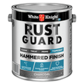 White Knight Rust Guard 4L Charcoal Gloss Hammered Finish Paint, Solvent-Based Epoxy Enamel for Metal