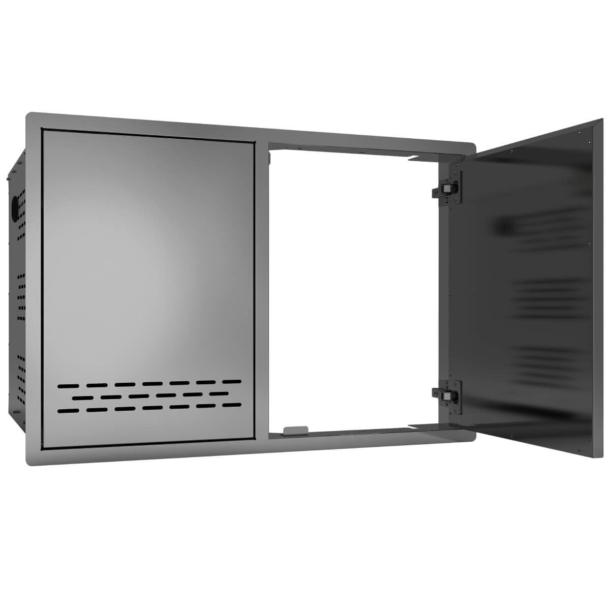 Beefeater Outdoor Kitchen Single Cupboard Door and Propane Drawer - Gas Bottle Storage - BOC2060SA