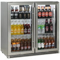 Schmick 190L Two Door Alfresco Bar Fridge - Stainless Steel, Heated Triple Glazed Glass - SK190-SS