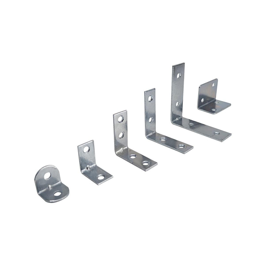 Syneco Angle Bracket Multi Pack - 38 Pieces - Rust-Resistant Steel - 135mm x 190mm x 30mm - SuperSaverAU - view 1