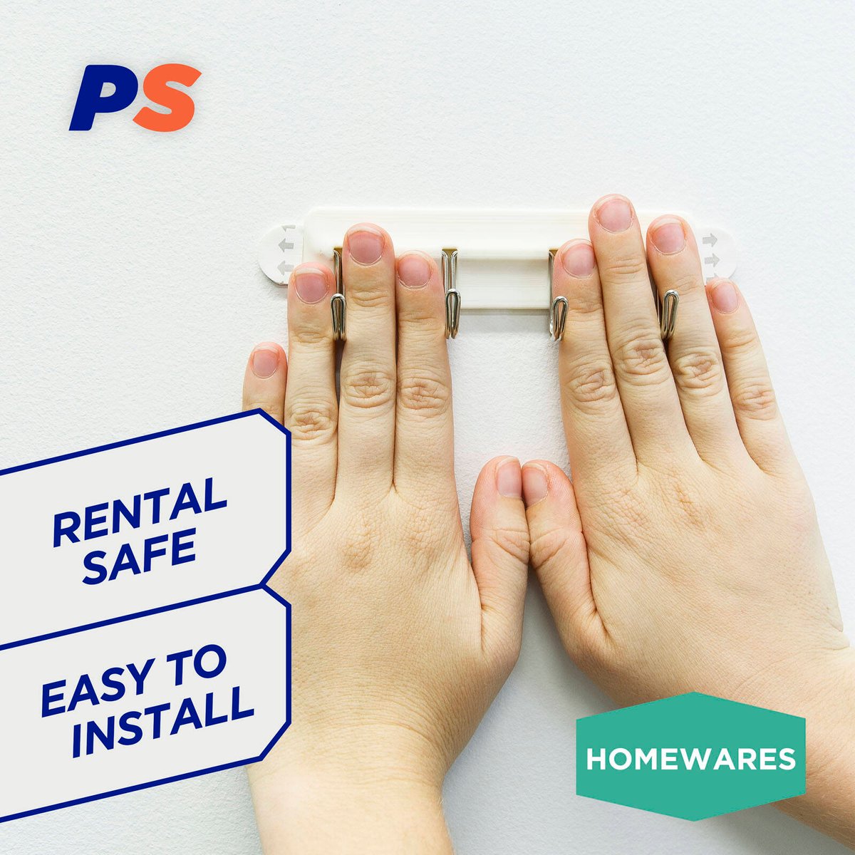 Permastik Kitchen Utility Rack - 120mm - Self-Adhesive - Holds 1kg - SuperSaverAU - view 3
