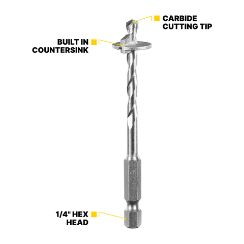 Kango 5 x 9mm Fibre Cement Countersink Drill Bit