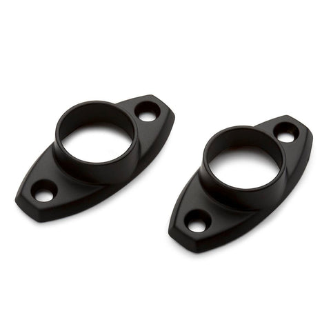 Sandleford 19mm Black Fitting Rod Oval Flange 2 Pack - Matte Black - 52mm x 11mm x 30mm - SuperSaverAU - view 1